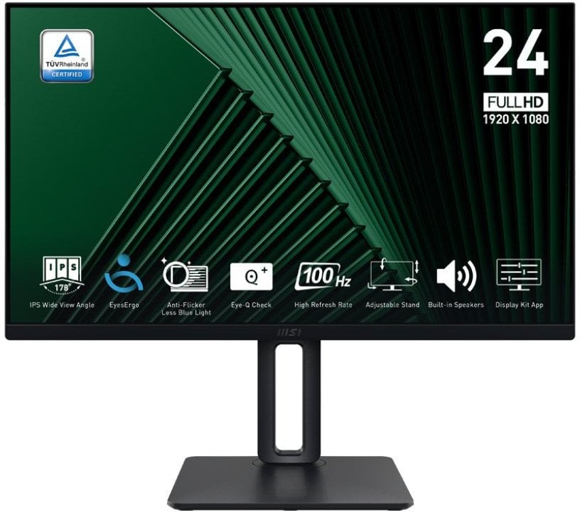 Monitor MSI PRO MP245PG 60cm (24") IPS FHD HDMI/DP 4ms 100Hz Pivot