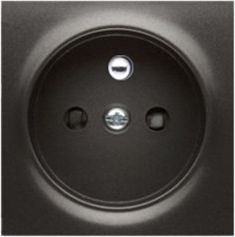 Kontakt-Simon Pokrywa gniazda pojedynczego z przesłonami antracyt (DGZ1ZP/48)