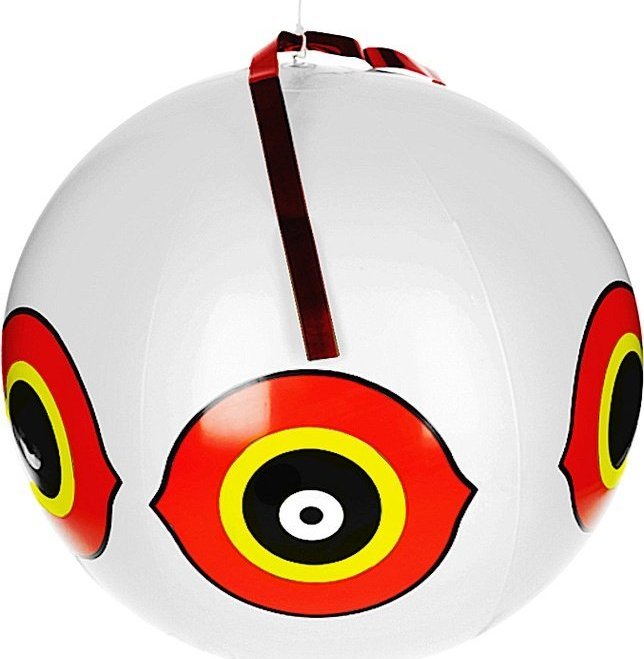 NO PEST Balon do Odstraszania Ptaków Biały 60cm Odstraszacz Środek Straszak na Ptaki Gołębie Szpaki Jaskółki Sikorki Mew