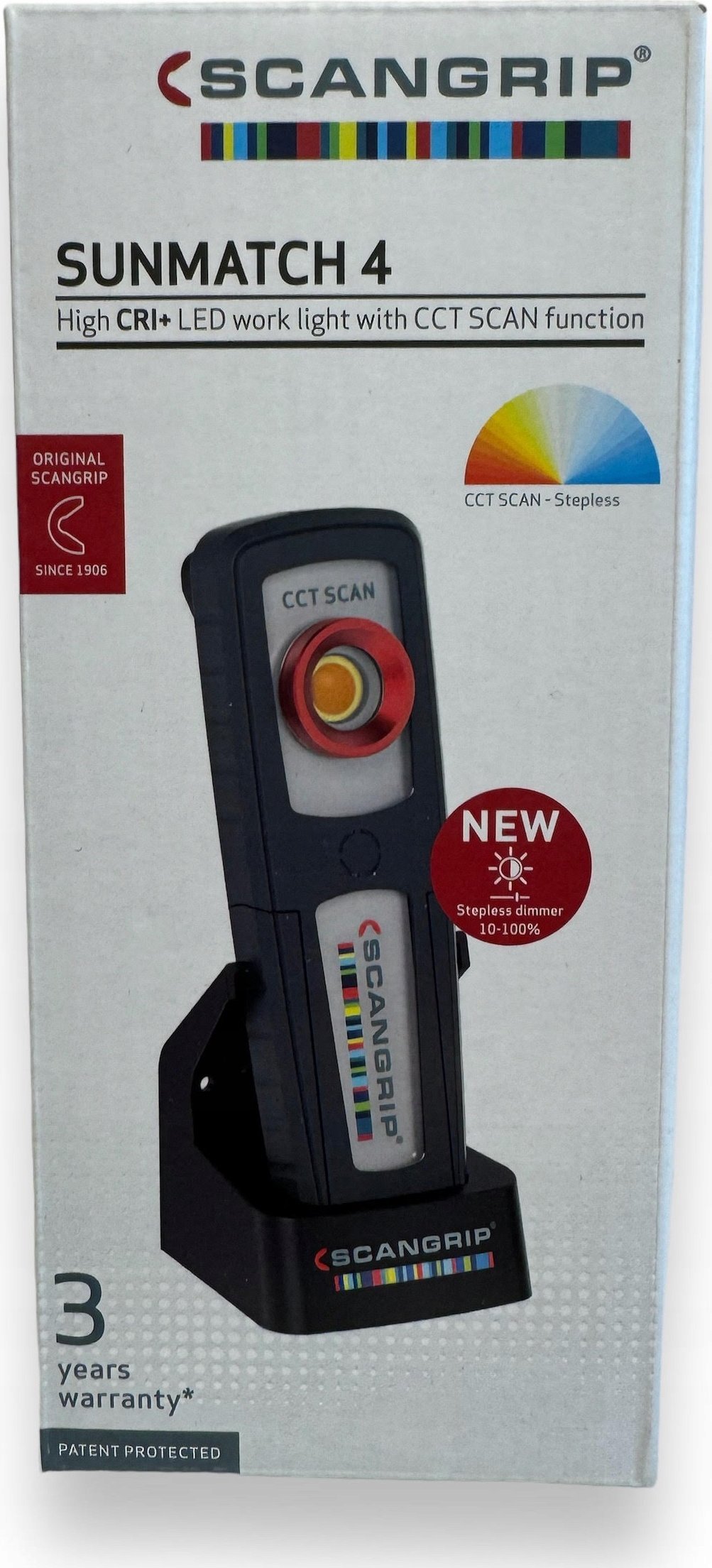 Scangrip Akumulatorowa lampa robocza 500 lm CCT SCAN SUNMATCH 4 COLOURMATCH 03.5657