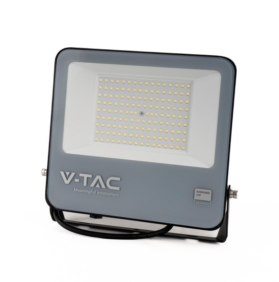 Naświetlacz V-TAC Projektor LED CREE CHIP 100W 135lm/W czarna obudowa przewód 1m IP65 VT-44101 4000K 11480lm 6 lat gwarancji