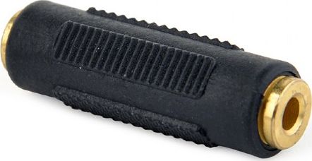 Adapter AV Gembird Jack 3.5mm - Jack 3.5mm czarny (A-3.5FF-01)