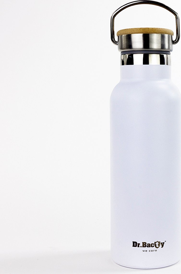 Dr.Bacty Butelka termiczna stalowa Dr.Bacty Iris 500 ml - biała