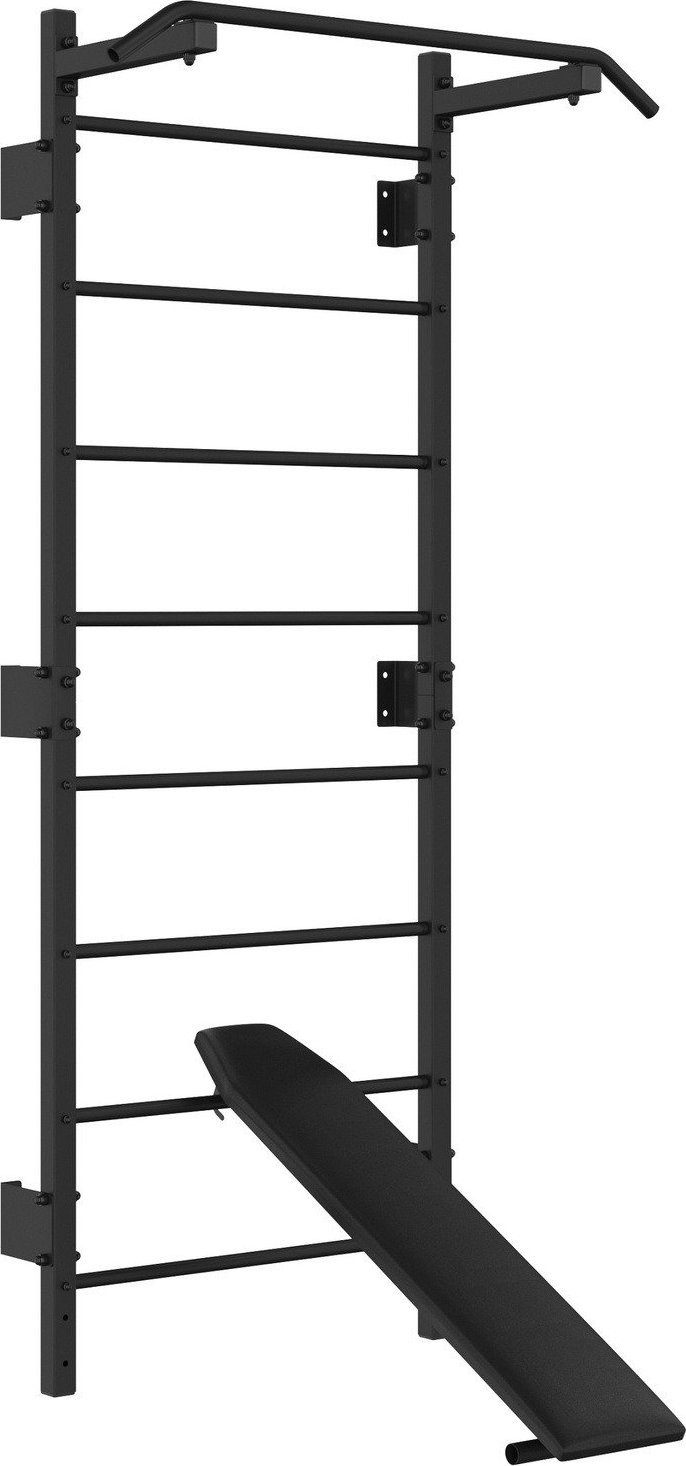 UnderFit Drabinka gimnastyczna metalowa UNDERFIT 228 x 115 cm z drążkiem i ławką