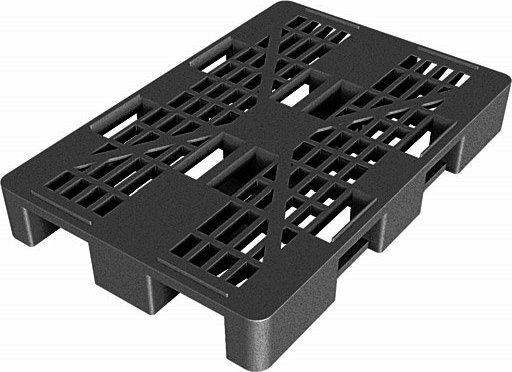 Becker Paleta plastikowa Euro 1200x800 mm, ażurowa z płozami