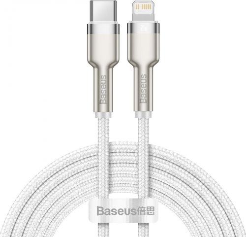 Kabel USB Baseus USB-C - Lightning 2 m Biały (CATLJK-B02)