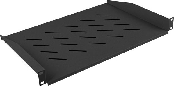 Lanberg Półka do szaf 19" 450/600/800/1000mm Czarna (AK-1008-B)