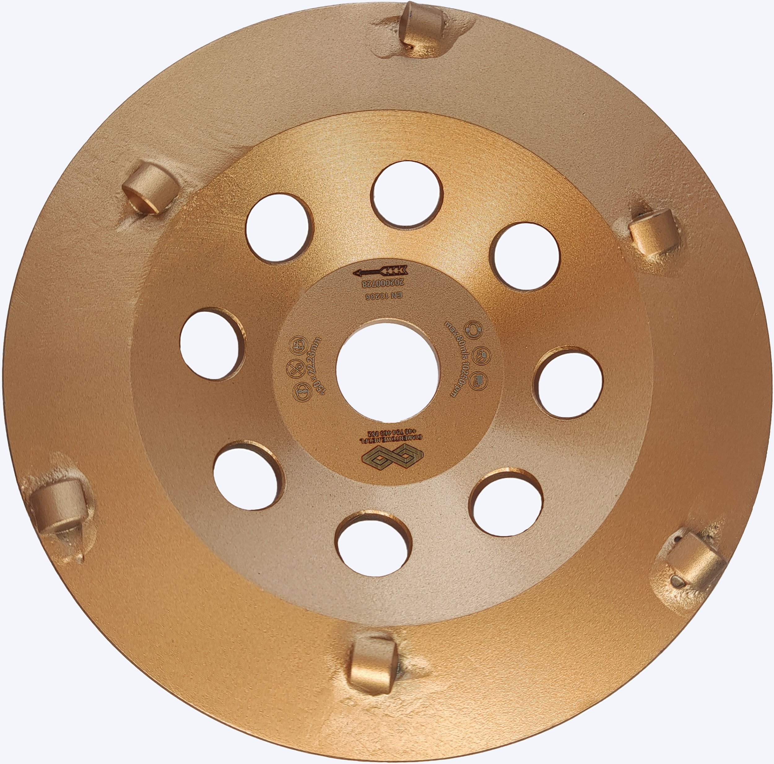 Profesjonalna tarcza 125mm PCD do usuwania kleistych smolistych powłok