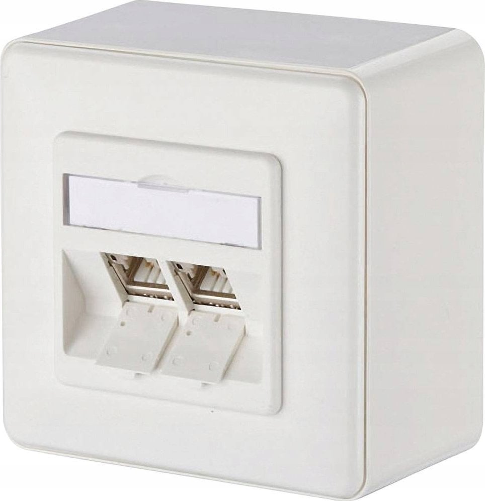 BTR 130B12D20002-E data socket C6Amodul 2 Port 270degM surface-mounted, pure white