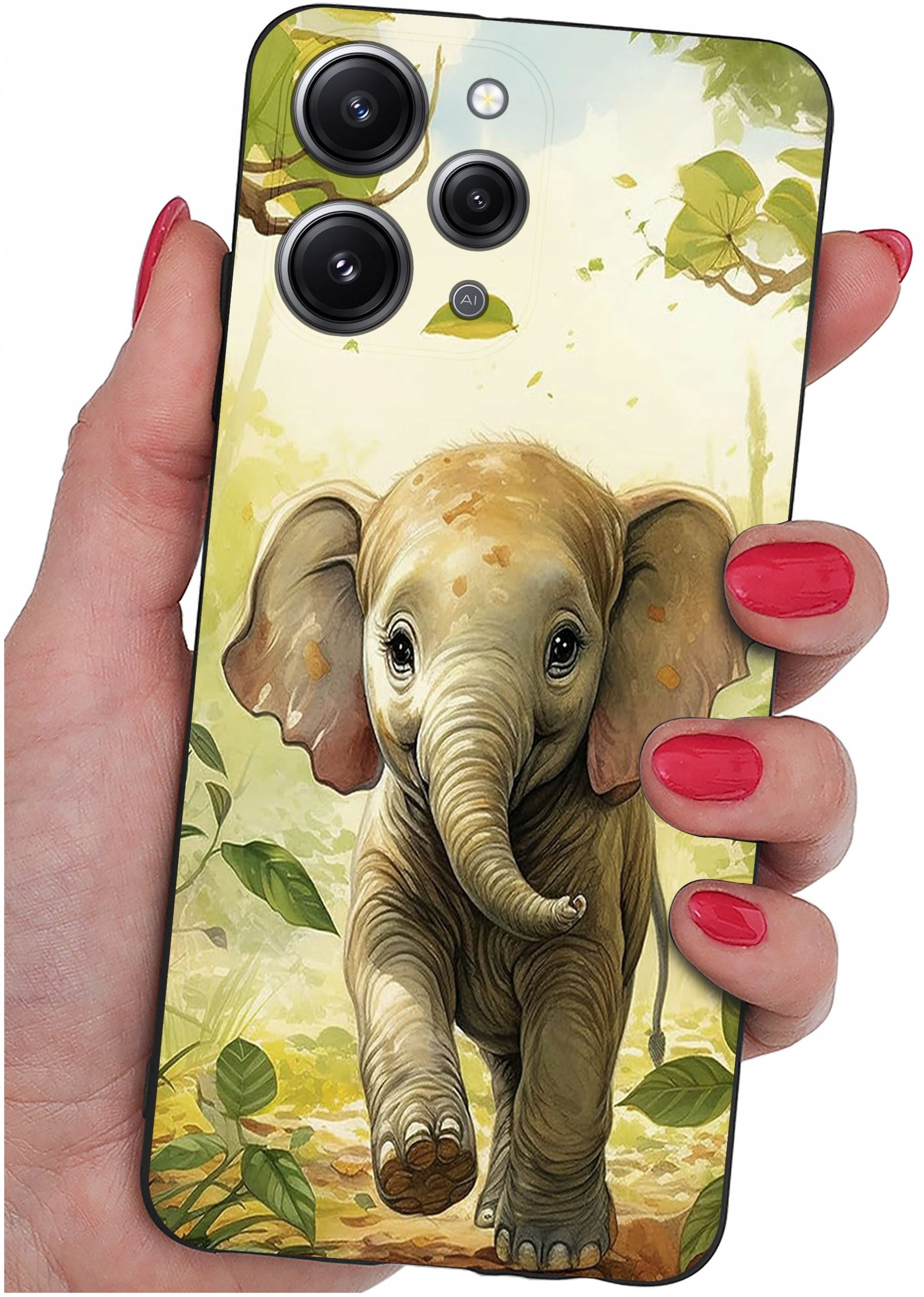 Etui do Xiaomi Redmi 12 4G WZORY |SILIKONOWE MATT CASE + SZKŁO 9H