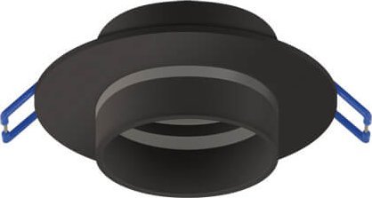 IDEUS Wpustowa lampa sufitowa Zodiak nowoczesna oczko czarne