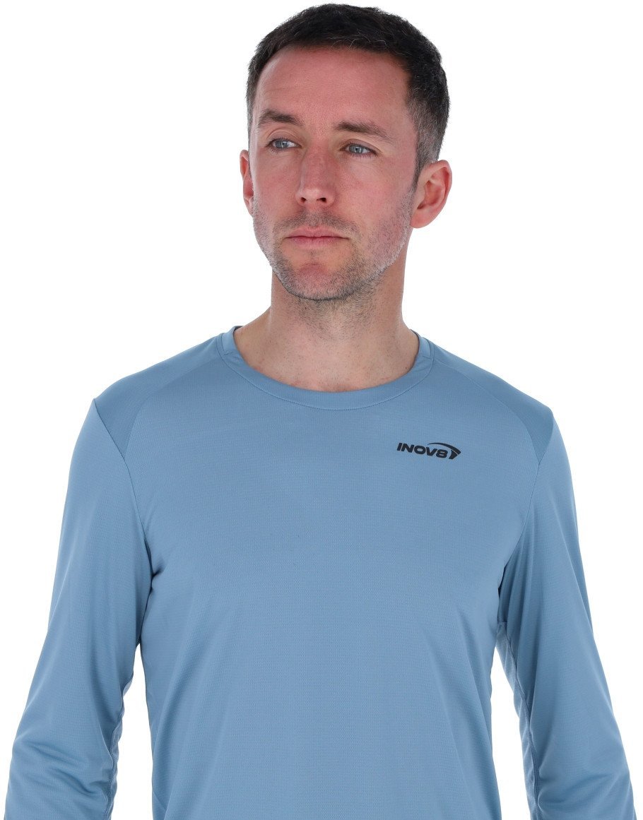 Bluza biegowa Inov-8 Performance Long Sleeve - blue grey/slate