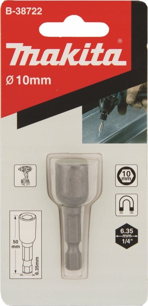 Makita MAKITA NASADKA MAGNETYCZNA 1/4" HEX 10x50mm