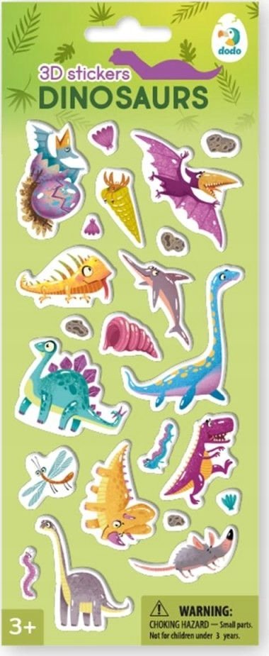 Incood Naklejki 3D Dinosaurs