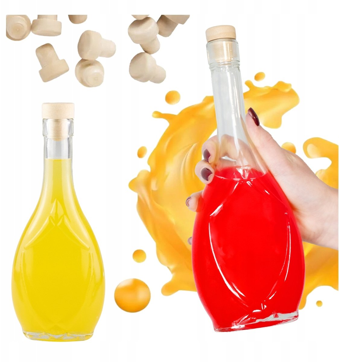 Butelka Szklana ICONA 250ml Butelki Szklane IRYS Na Nalewki Miód Pitny