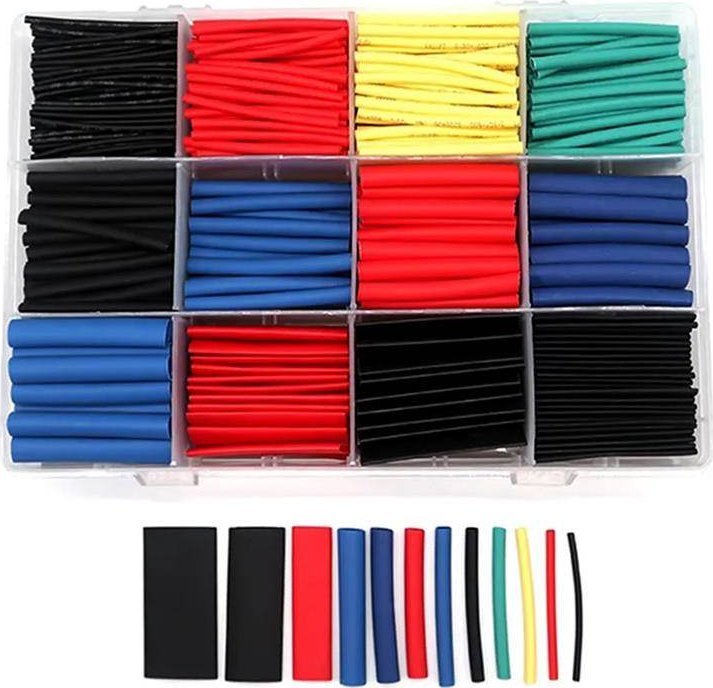 Aptel 800 Dwuściennych Rurek Termokurczliwych z Polietylenu mix kol. AG938A