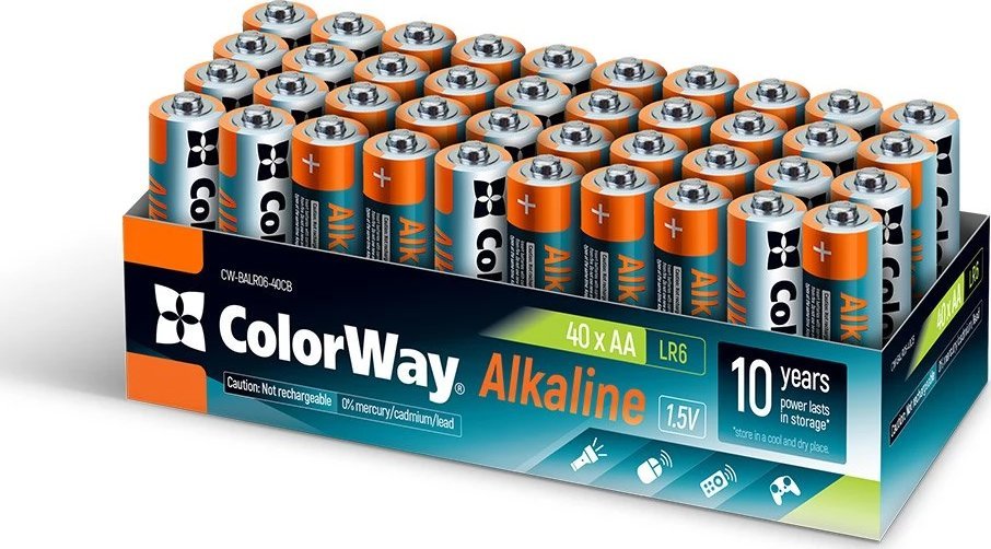 Colorway Baterie olorway Alkaline Power Aa (40Szt.)