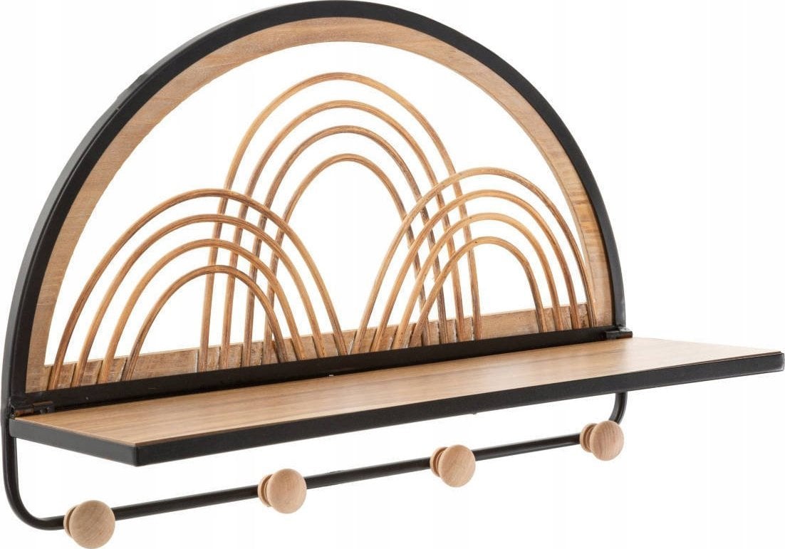 Ferretti Rattanowa półka ścienna z haczykami