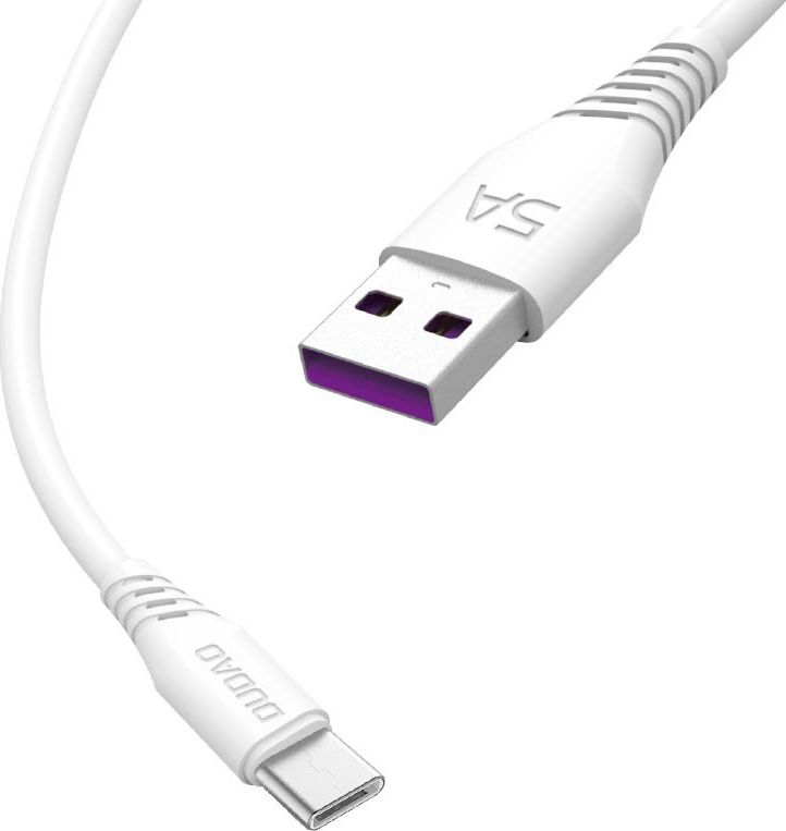 Kabel USB Dudao USB-A - USB-C 2 m Biały (6970379614785)
