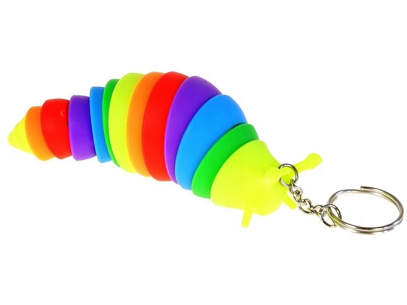 Brelok ślimak ruchomy 7cm MIX