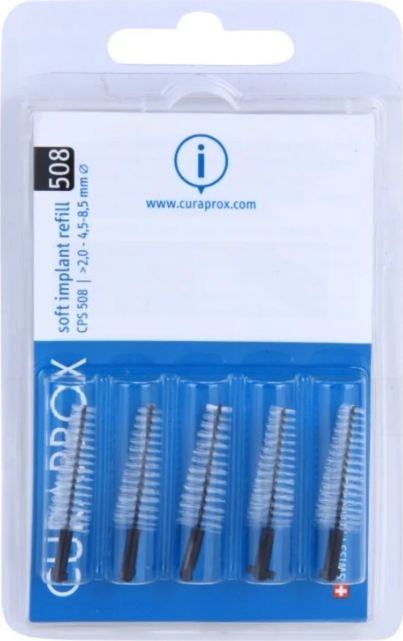 Curaden Curaprox CPS 508 Soft, Implant Szczoteczki międzyzębowe, 5 sztuk