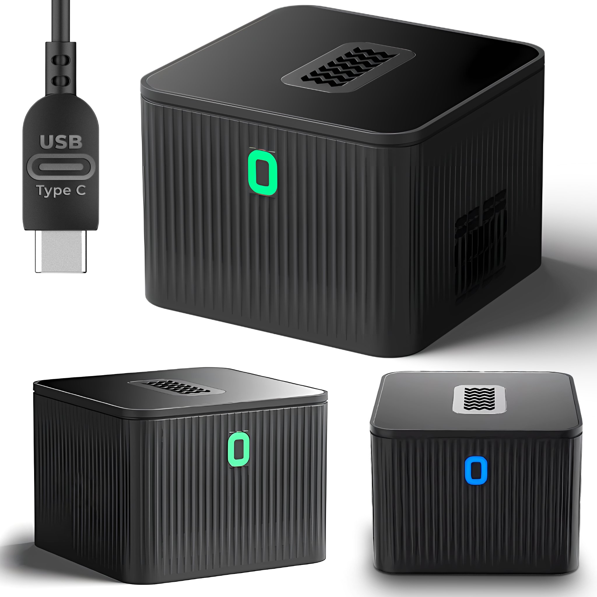 Jonizator Powietrza Oczyszczacz Przenośny do Biura Domu USB-C Cichy Wydajny