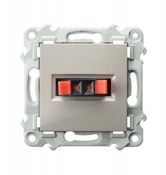 SZAFIR Gniazdo głośnikowe pojedyncze kaszmirowy beż GG-1Z/m/83