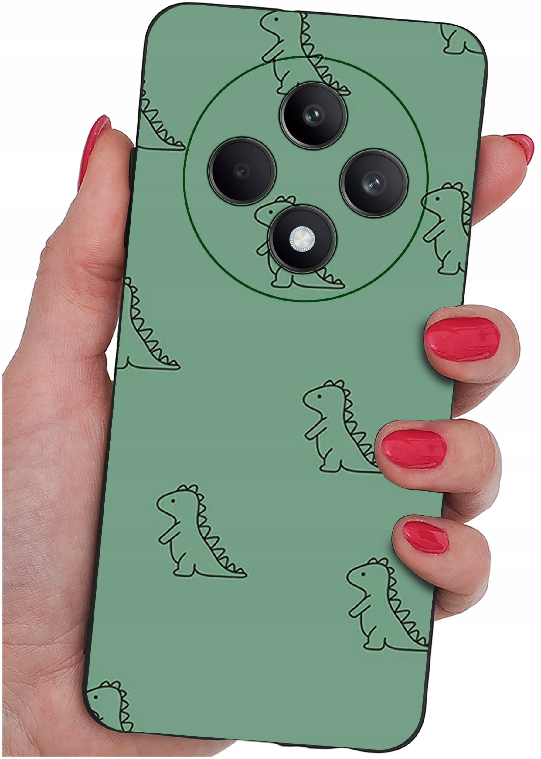Etui do Oppo Reno 12 F 5G | 12 FS 5G WZORY |SILIKONOWE MATT CASE + SZKŁO 9H