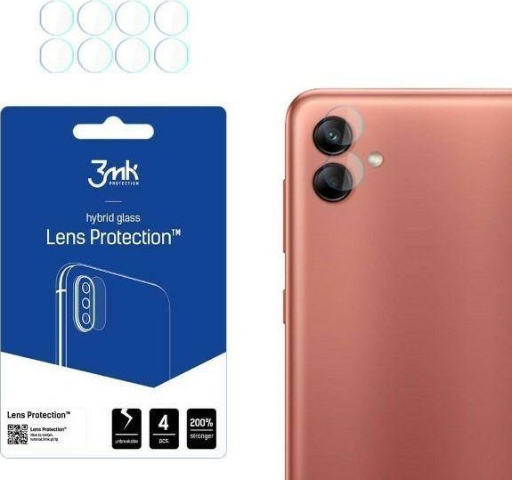 3MK Szkło hybrydowe na obiektyw aparatu 3MK Lens Protect Samsung Galaxy A04 [4 PACK]
