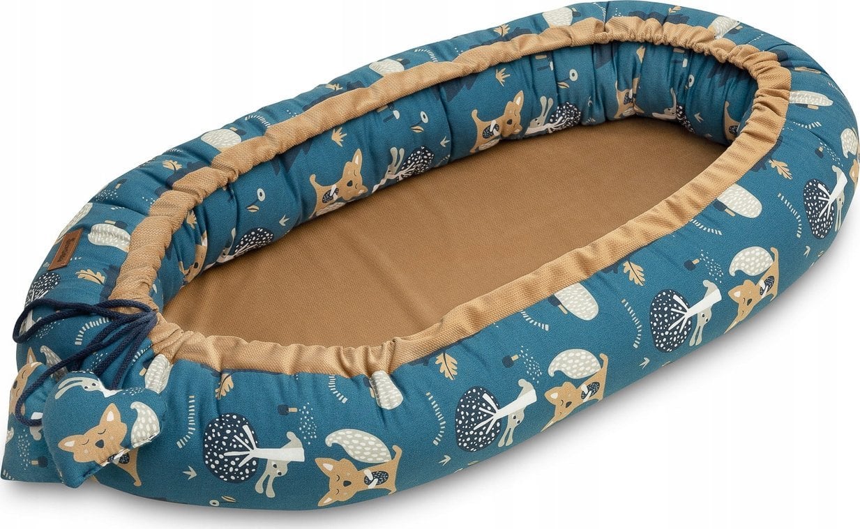 Sensillo KOKON VELVET MISIE KARMELOWY 80x45