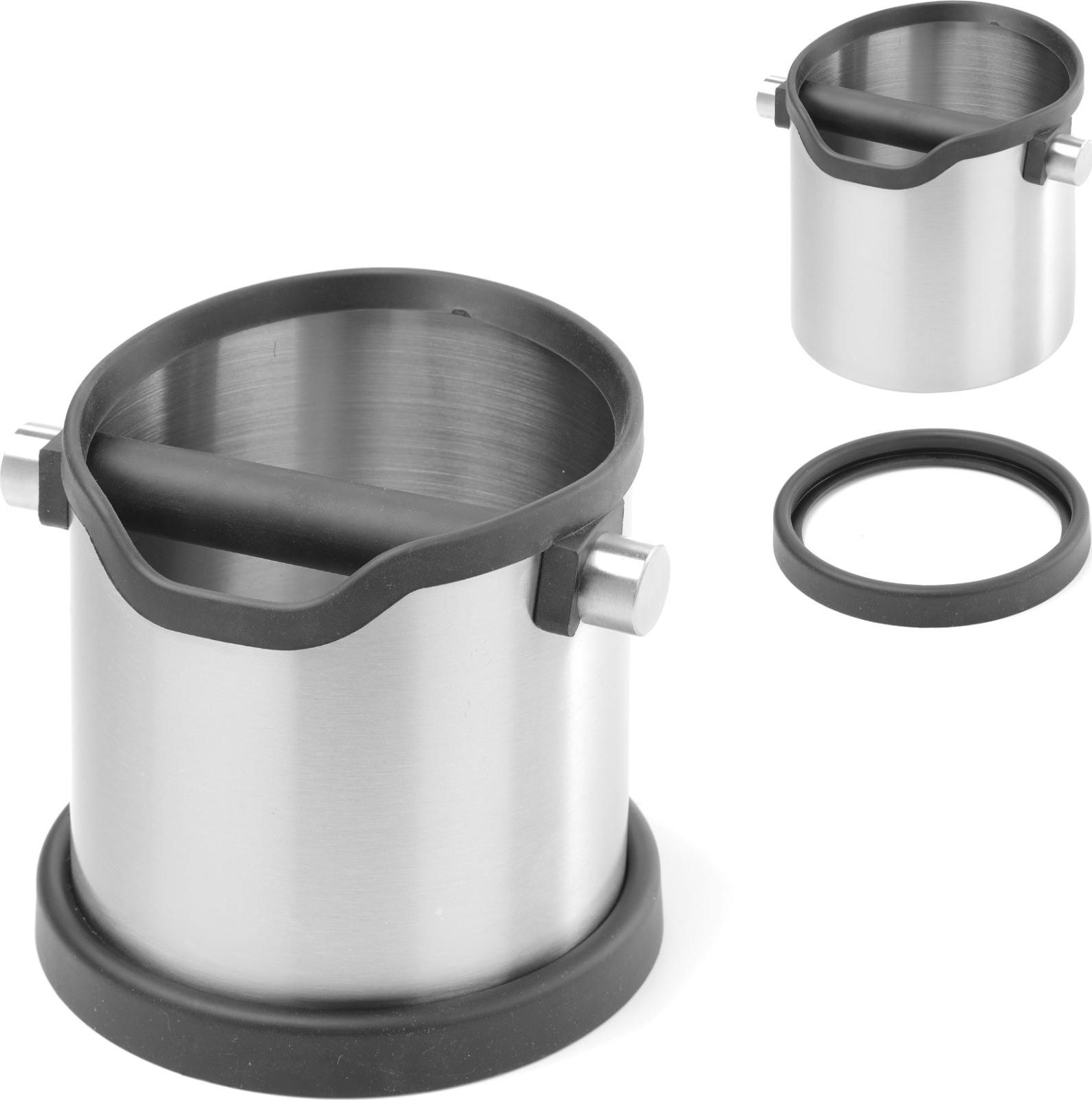 Hendi Odbijak pojemnik do fusów kawy okrągły stalowy Odbijak pojemnik do fusów kawy okrągły stalowy