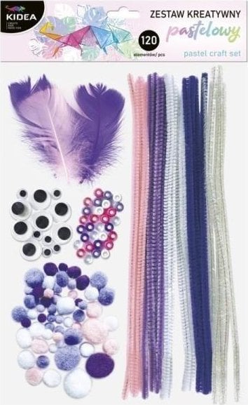 Derform Zestaw kreatywny pastelowy 120el Kidea