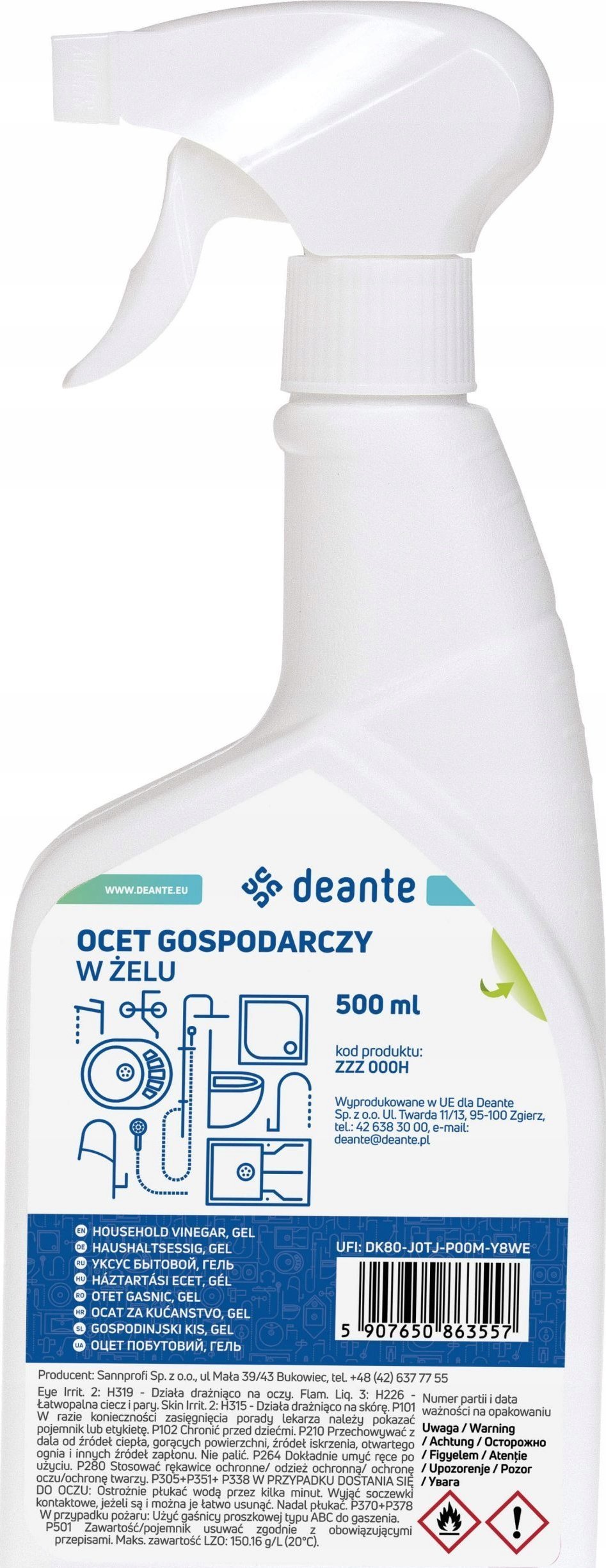 Deante Ocet gospodarczy 14% w żelu