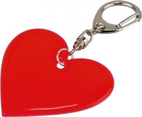 Breloczek Ratujesz Brelok odblaskowy Serce czerwony