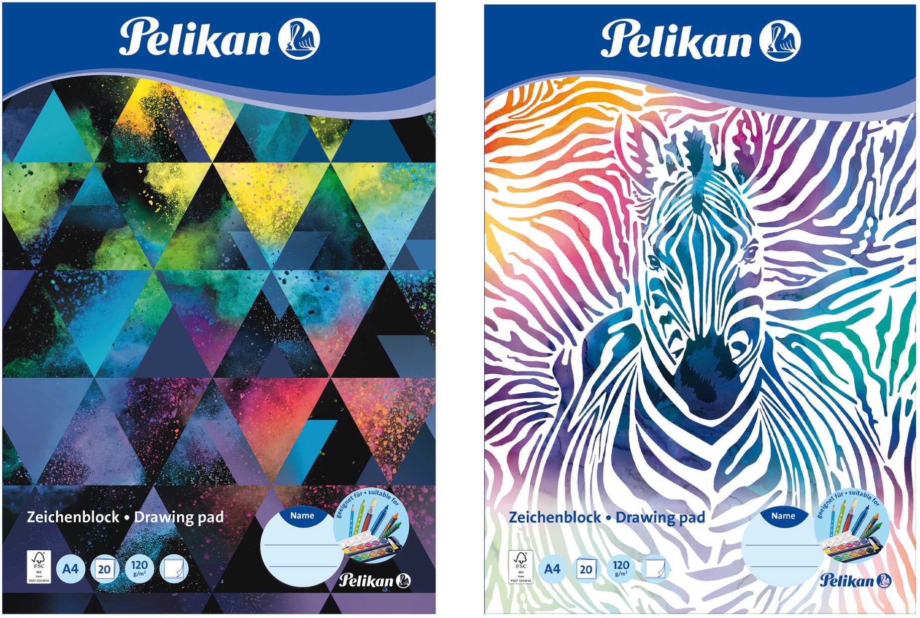 Pelikan Zeichenblock DIN A4. 120g/m2. 20 Blatt