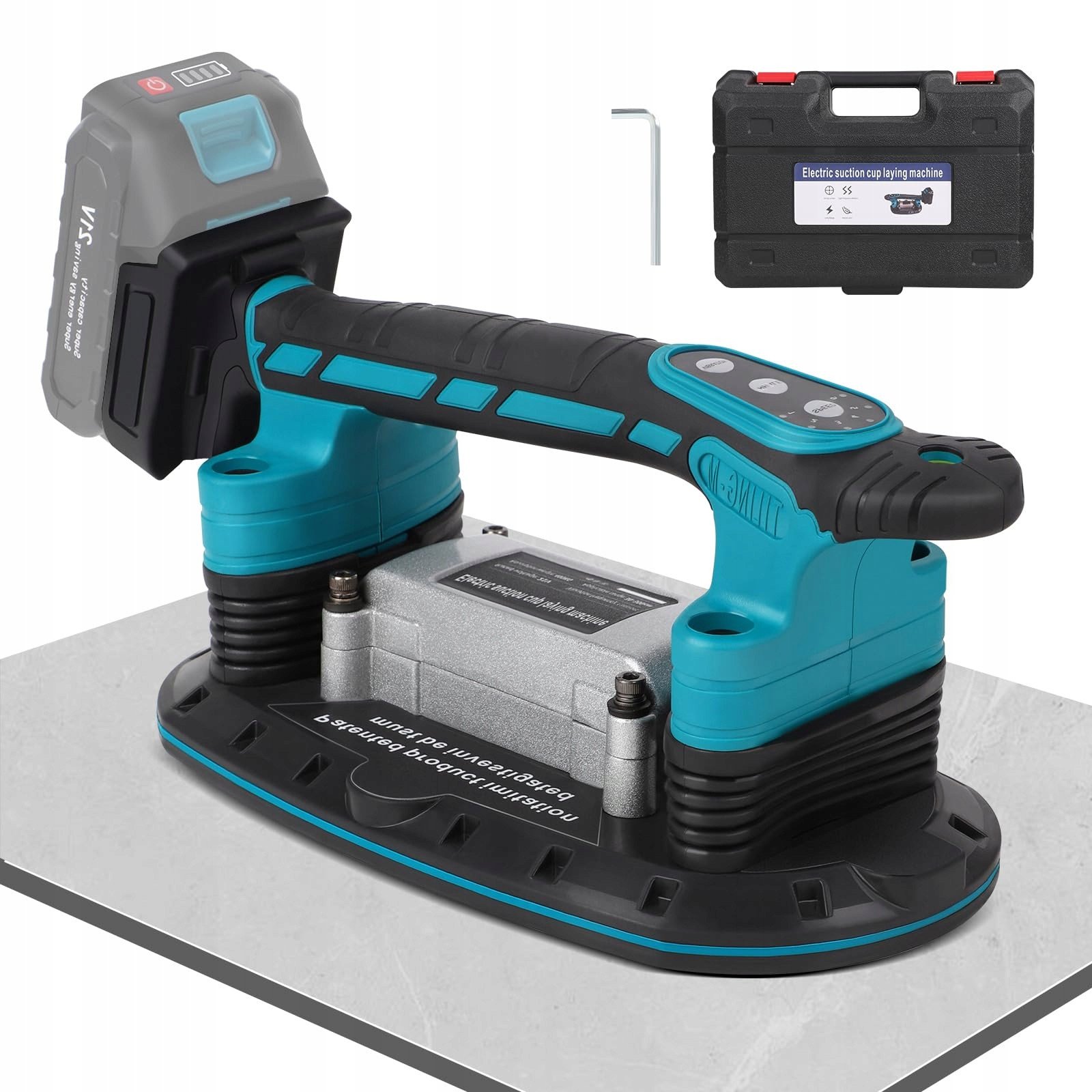 Makita 18 V przyssawka z 6-biegową regulacją 30 x 16 cm adsorpcja 250 kg