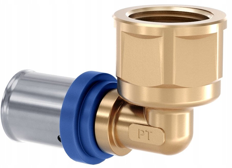 PEX Kolano 20 x 1/2 gwint wewnętrzny GW zaciskowe Radopress Pipelife