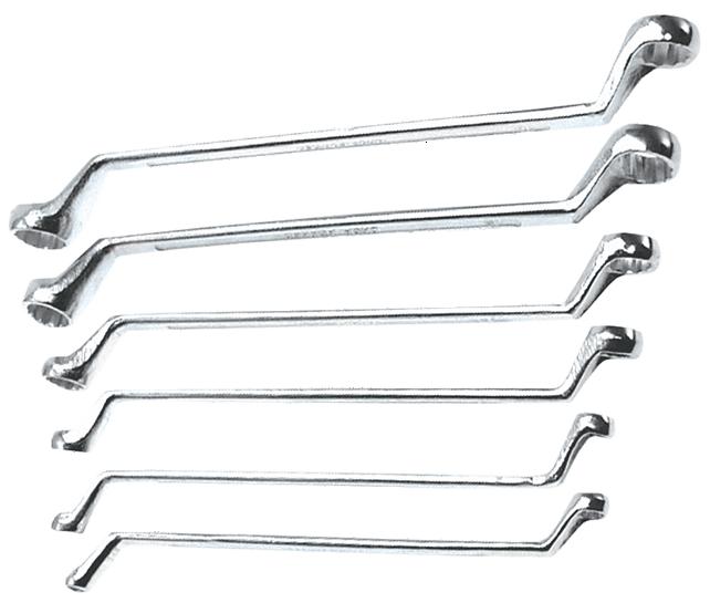 Top Tools Zestaw kluczy oczkowych odgiętych 6-17mm 6szt. (35D455)