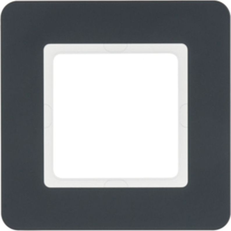 Hager Ramka 1-krotna antracyt aksamit lakierowany Q.7 10116186