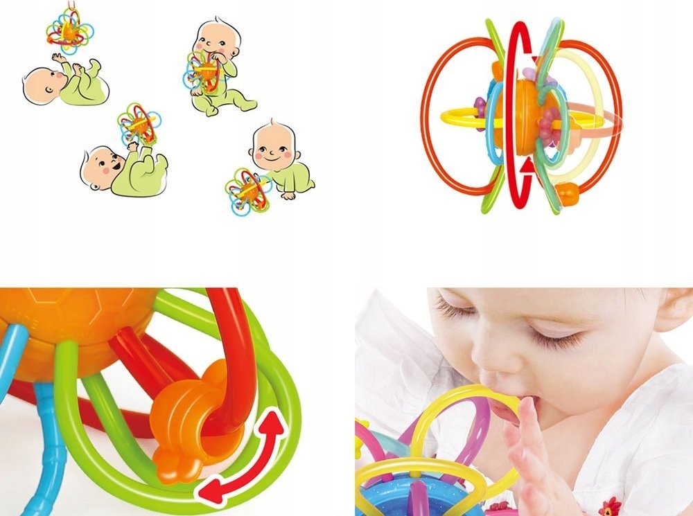 Jokomisiada Sensoryczny Gryzak dla maluszka grzechotka ZA2377