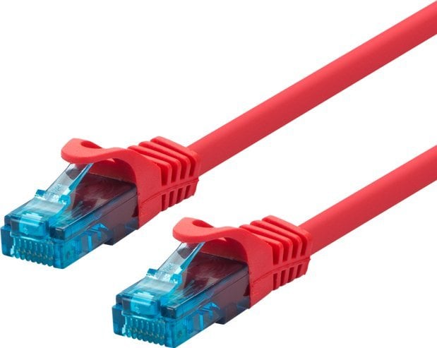 LOGON TCU55U0025R kabel sieciowy Czerwony 0,25 m Cat5e U/UTP (UTP)