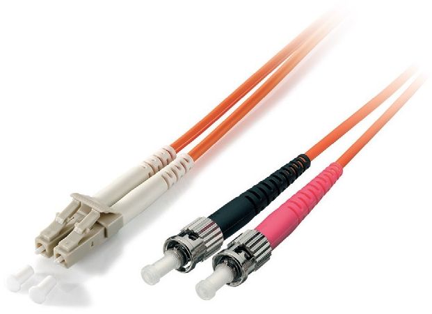 Equip Patchcord światłowodowy LC - ST Singlemode Duplex OS2, 1,m, żółty (254231)