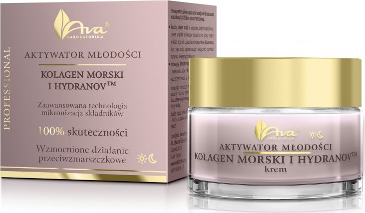 Ava Aktywator Młodości Krem Przeciwzmarszczkowy Kolagen Morski I Hydranov 50ml