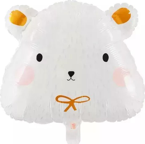 Party Deco Balon foliowy Miś polarny, 51x45cm one size