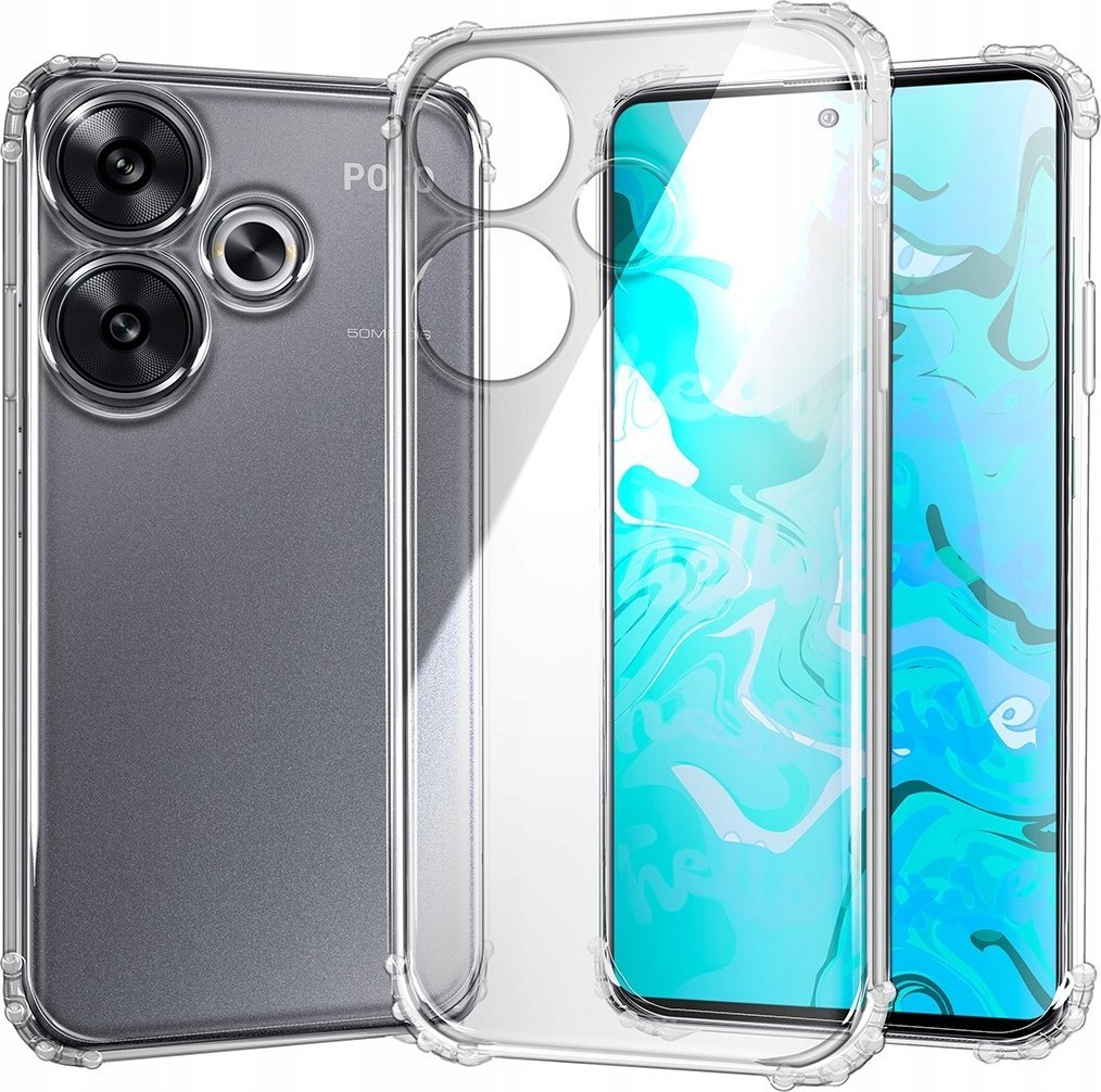 Hello Case ETUI PANCERNE DO XIAOMI POCO F6 | CASE SILIKON SLIM ANTI SHOCK PLECKI