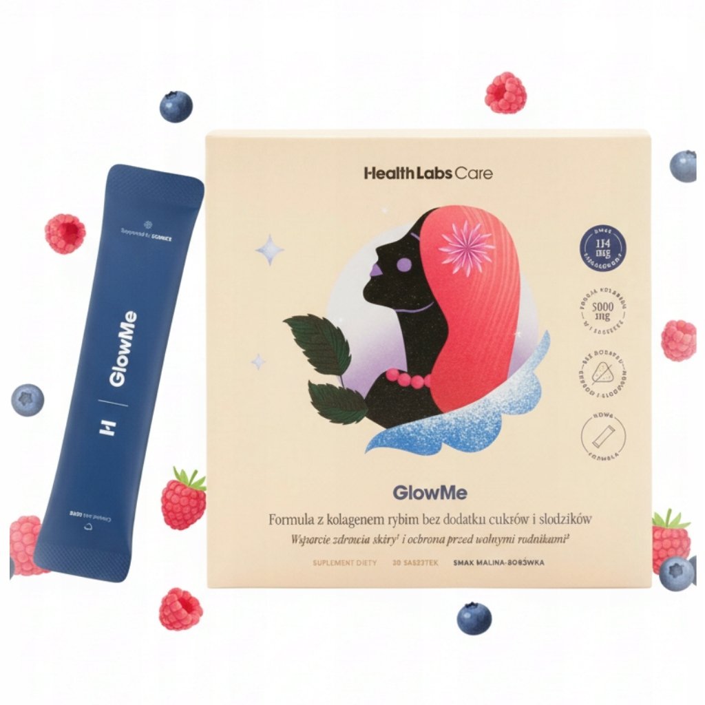 HEALTHLABS_GlowMe suplement diety Malina&Borówka 30 saszetek