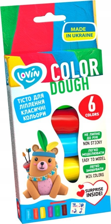 Maksik Zestaw modelarski z ciastem 6 kolorów 41196