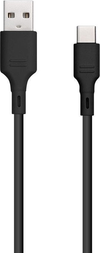 Kabel USB Blue Star USB-A - USB-C 1 m Czarny