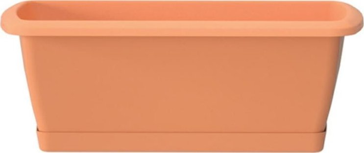 Doniczka skrzynka balkonowa terakota plastikowa 39,2x18,4 cm z podstawką Espana