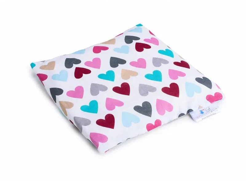 Termofor z pestek wiśni 500g Serca kolorowe BOC0190 Bocioland